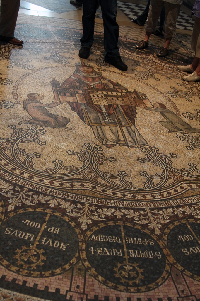 Floor Mosaic with Old Cathedral